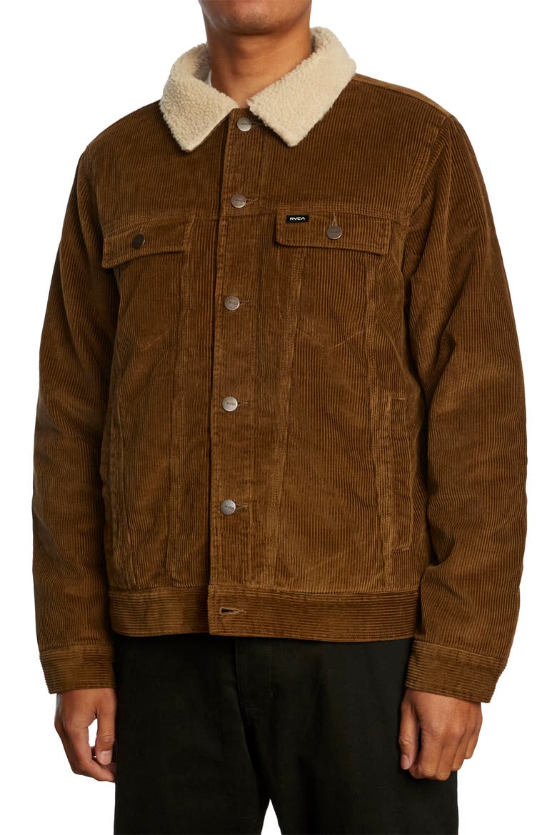 Men's Waylon Trucker Jacket, Alternate, color, BOMBAY BROWN