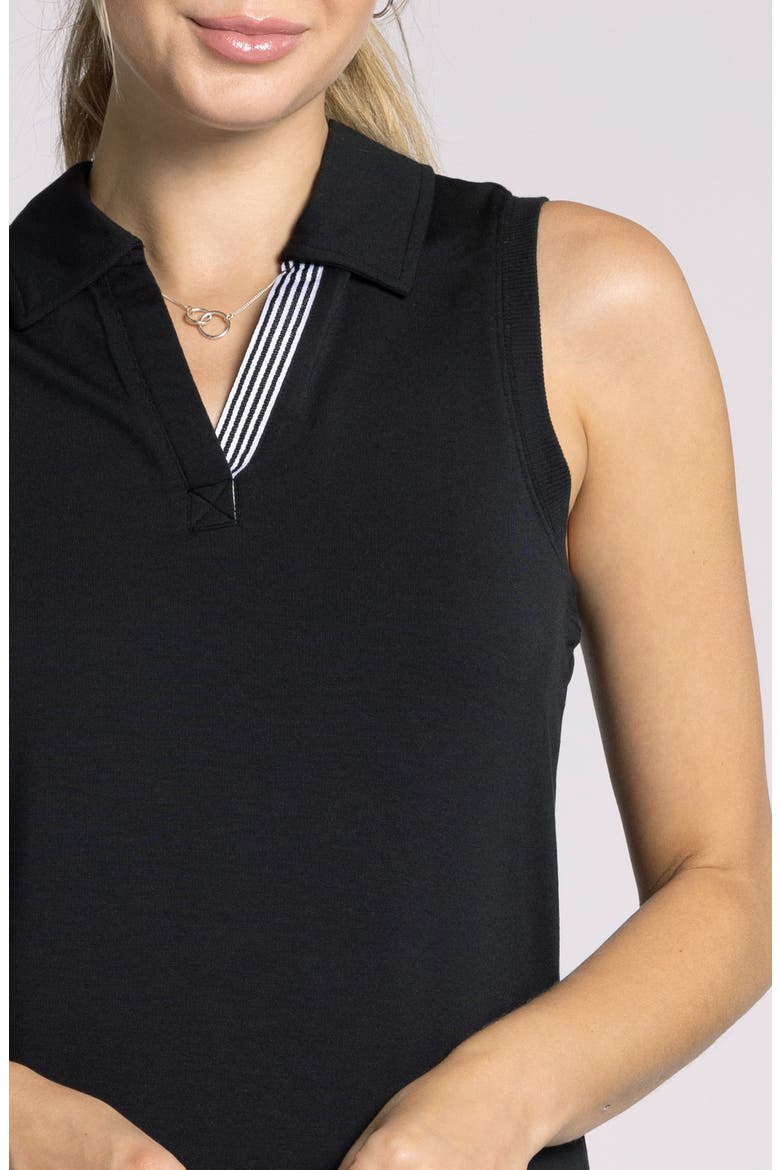 Heidi Polo Tank, Alternate, color, BLACK GRANITE