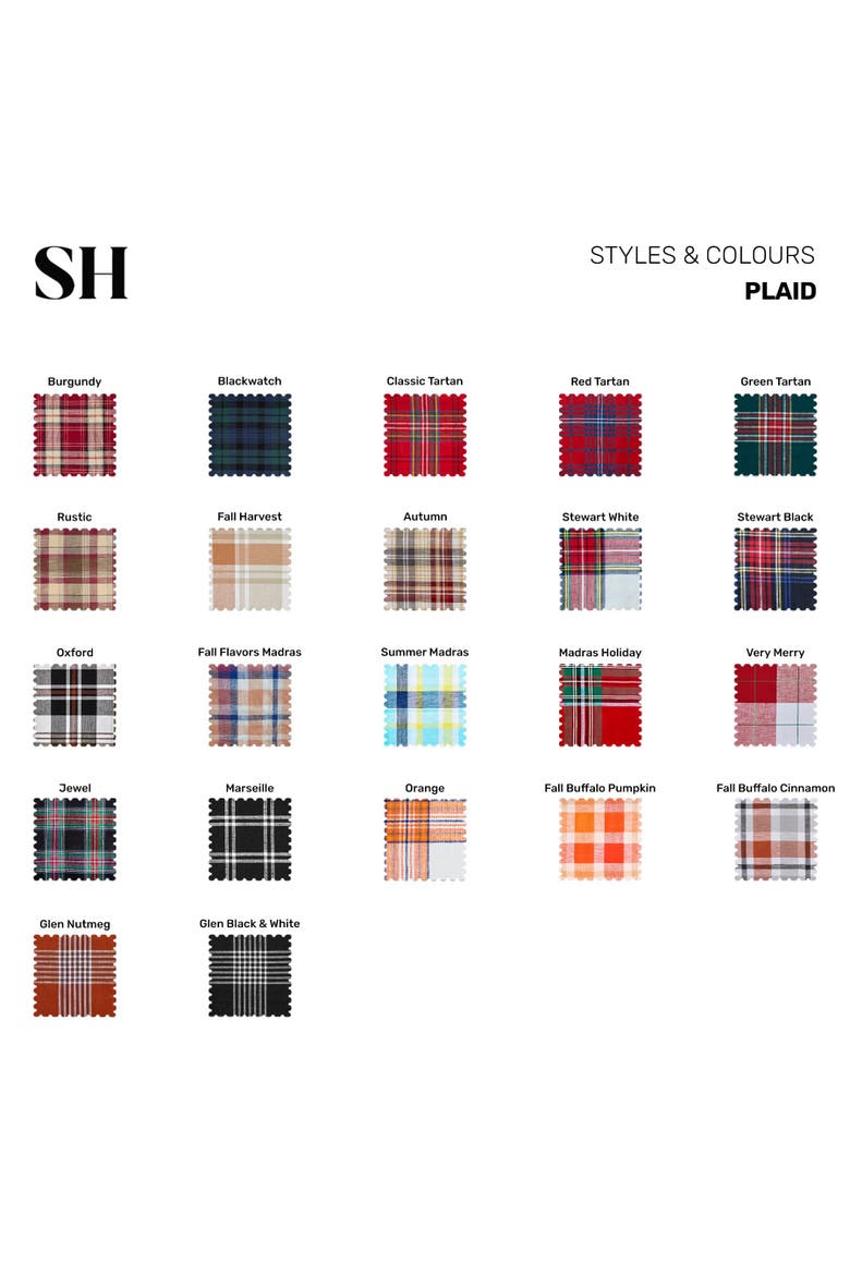 Linen Table Runner - Classic Tartan Plaid, Alternate, color, Red