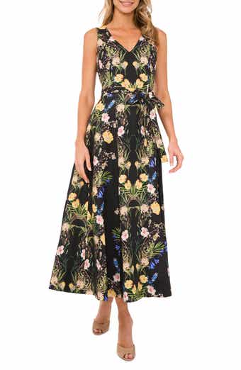 Ted Baker Floral Sleeveless Linen Maxi Dress