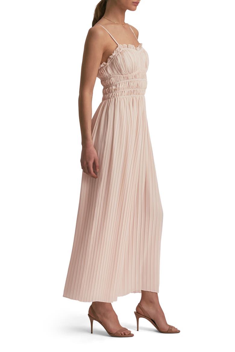 The Best Dressed Guest Pleated Maxi Dress, Alternate, color, ROSEWATER