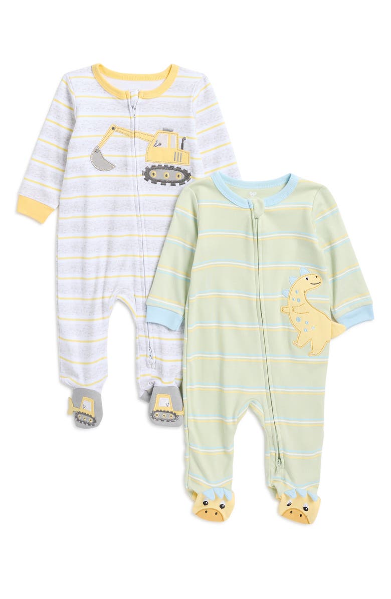 KOALA BABY 2-Pack Woven Footie, Main, color,