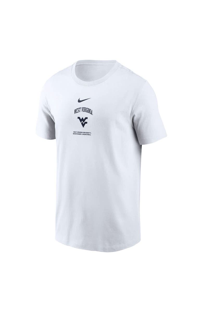 Nike Men's Nike White West Virginia Mountaineers 2024 On-Court Basketball Performance T-Shirt, Alternate, color, White