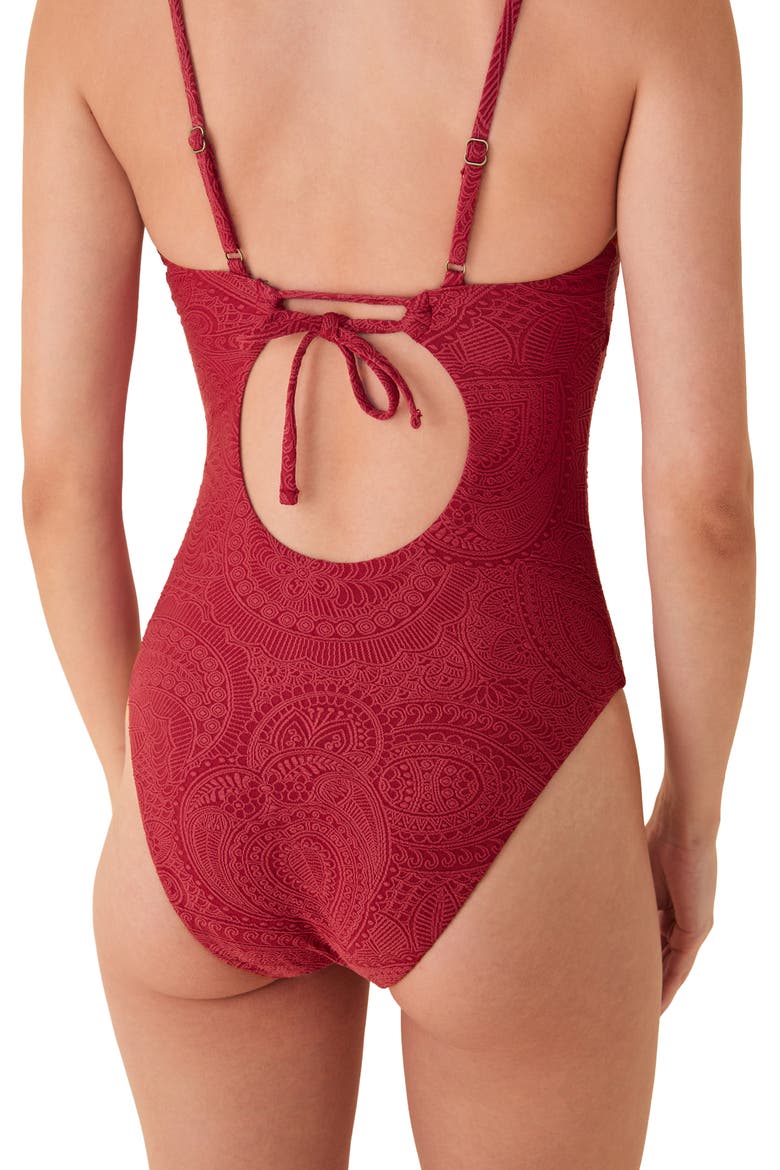 The Ohana One-Piece Swimsuit, Alternate, color, PAPRIKA