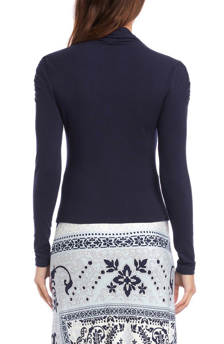 FIFTEEN TWENTY Selena Ruched Rib Top, Alternate, color, 