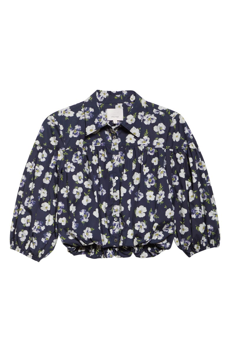 Cinq à Sept Tossed Poppies Elysa Top, Alternate, color, 