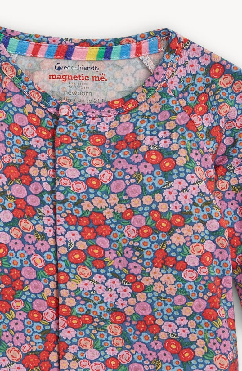 Magnetic Me Gilded Lily Magnetic Closure Convertible Romper, Alternate, color, Red