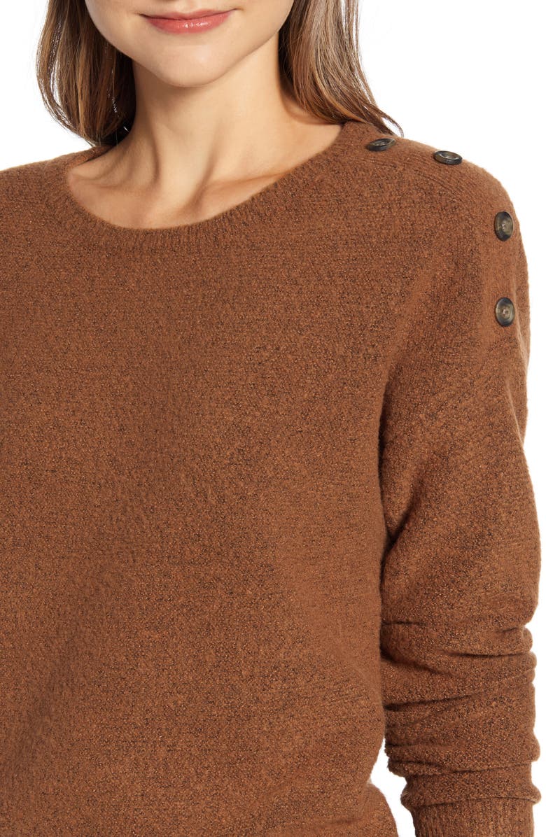 Caslon<sup>®</sup> Shoulder Button Sweater, Alternate, color, 