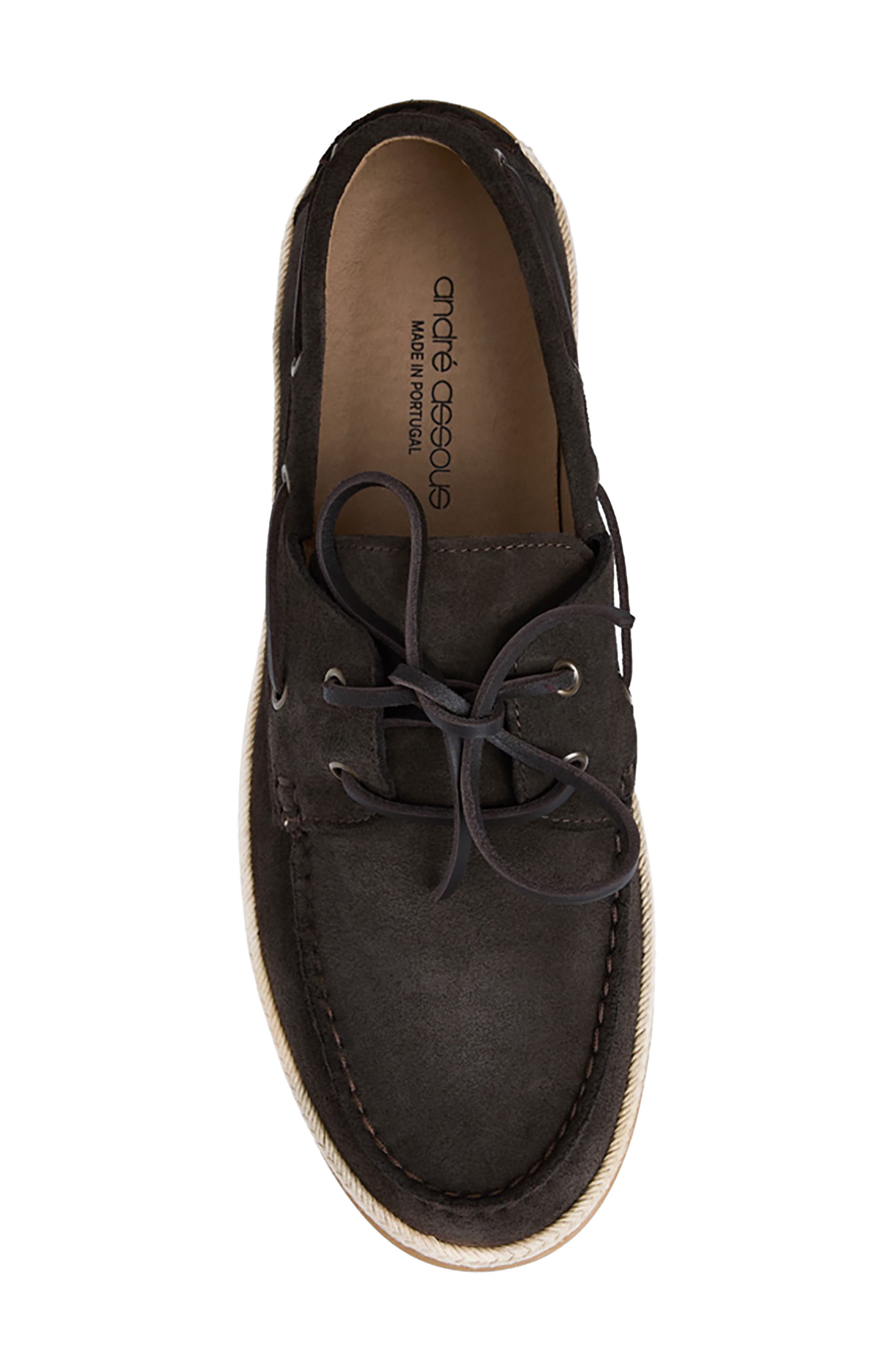 Allen Boat Shoe, Alternate, color, DARK BROWN SUEDE