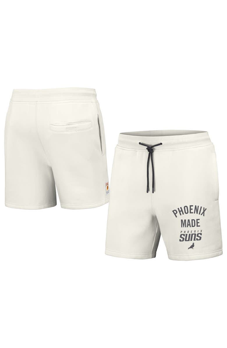 STAPLE Men's NBA x Staple Cream Phoenix Suns Heavyweight Fleece Shorts, Alternate, color, Cream