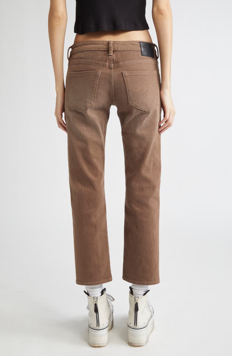 R13 Boy Straight Leg Crop Jeans, Alternate, color, Clean Umber Stretch