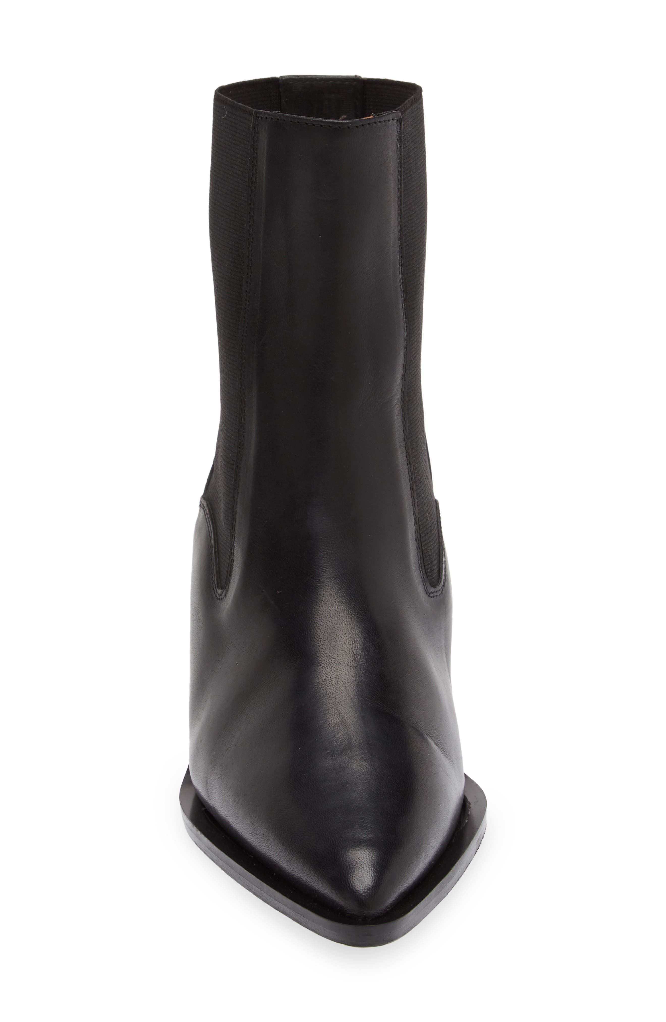 ATP ATELIER Trino Pointed Toe Kitten Heel Chelsea Boot, Alternate, color, Black