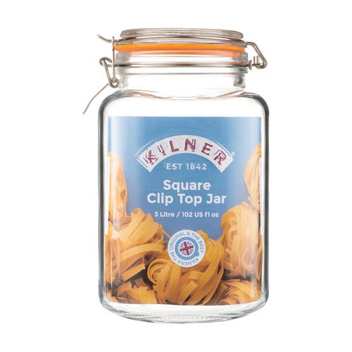 Kilner Square Clip Top Jar For Canning And Food Storage In Transparent