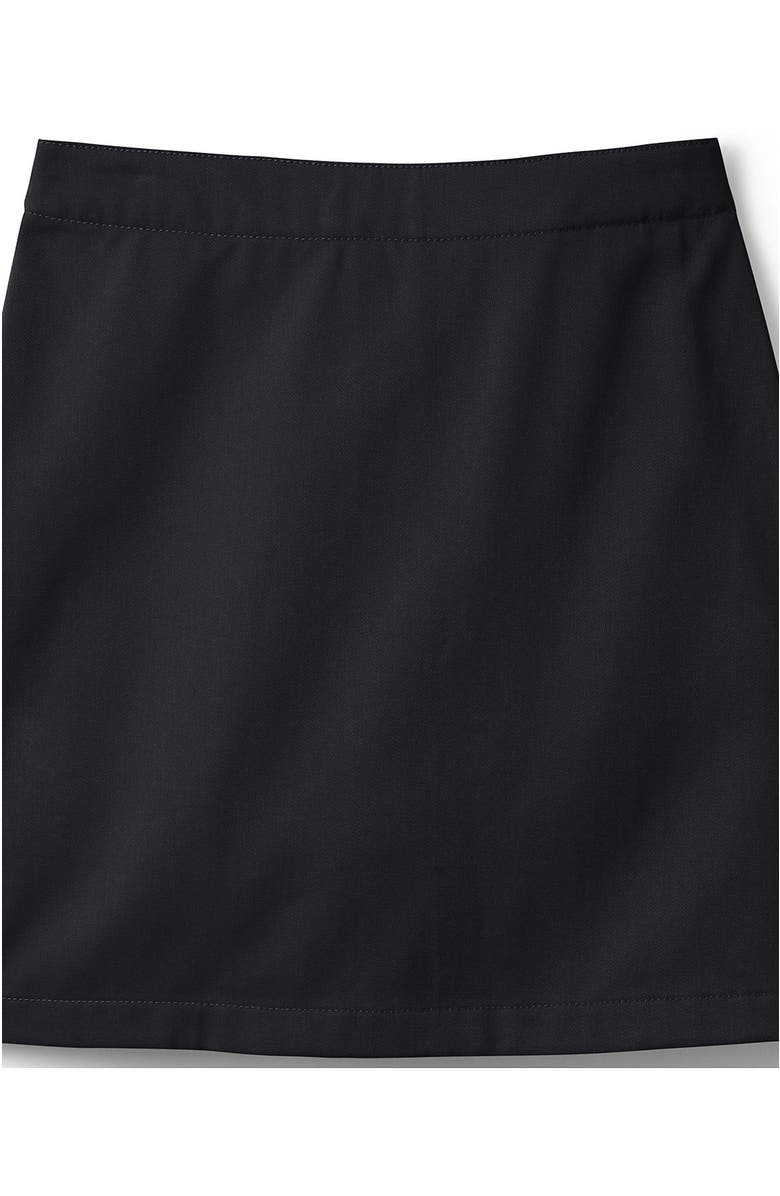 Lands' End School Uniform Girls Plus Blend Chino Skort Above Knee, Alternate, color, Black