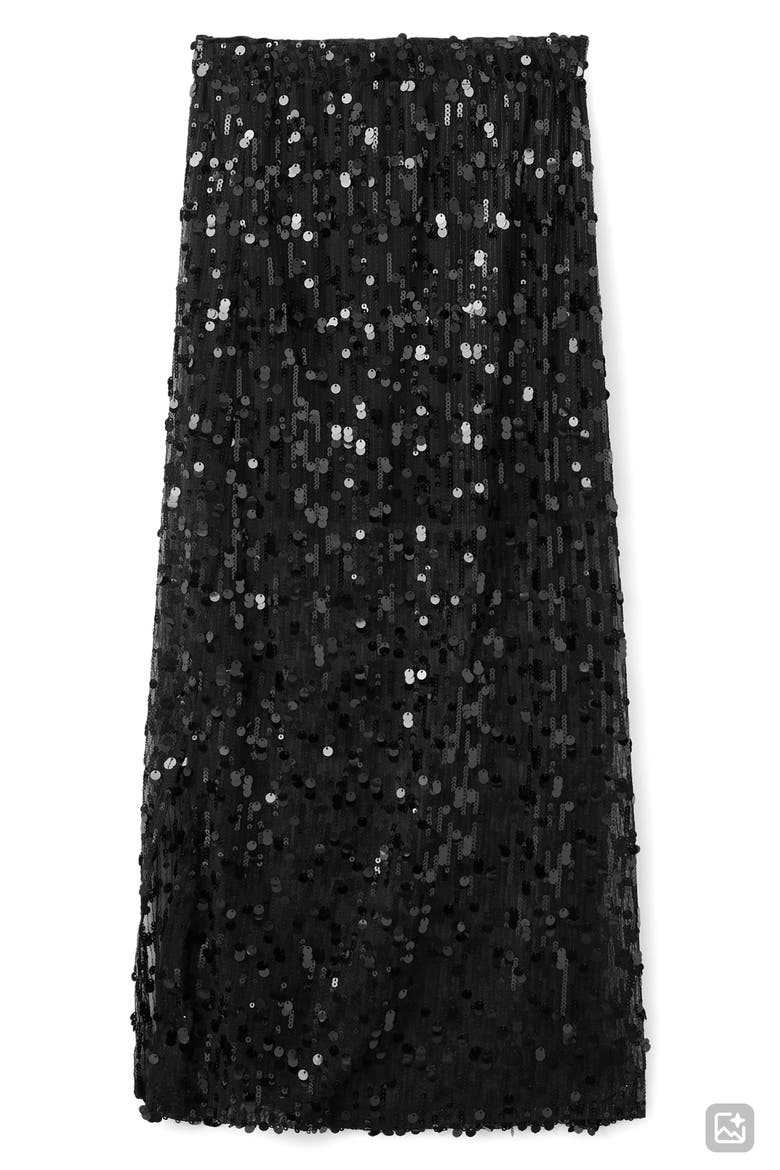 Sequin Skirt, Main, color, BLACK