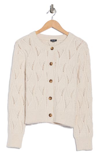 Splendid Novelty Button-up Cardigan In Neutral