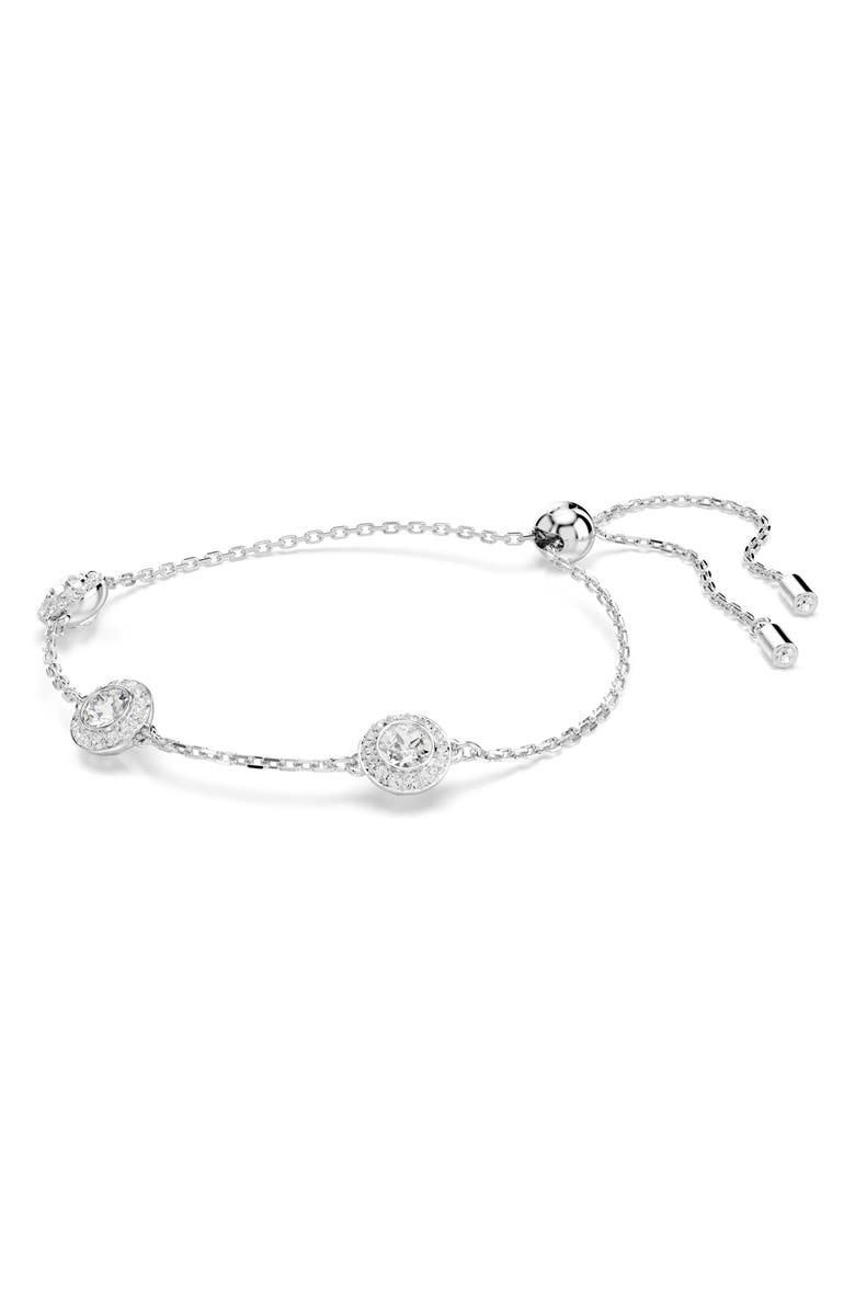 Swarovski Una Double Sided Bracelet, Alternate, color, White/ Silver