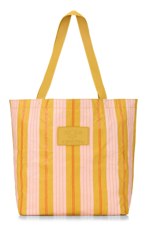 Market Stripe Reversible Water Resistant Tyvek® Tote