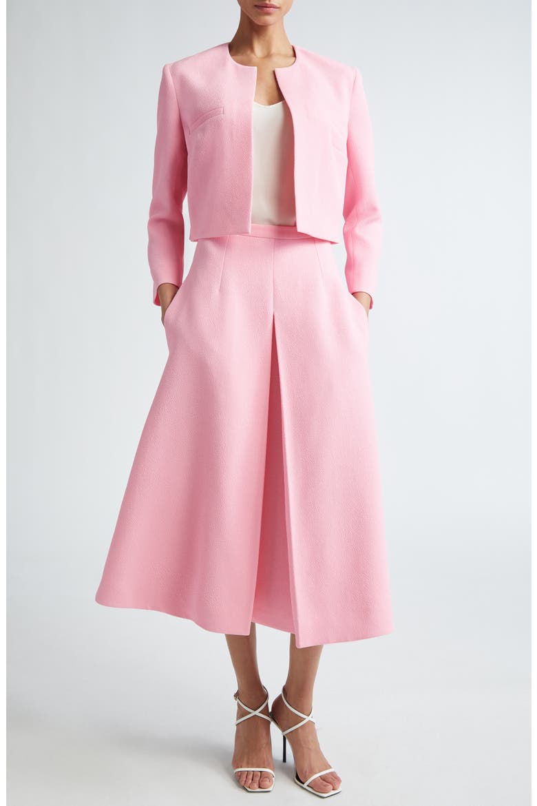 Mirca Double Pocket Crop Jacket, Alternate, color, ROSE PINK