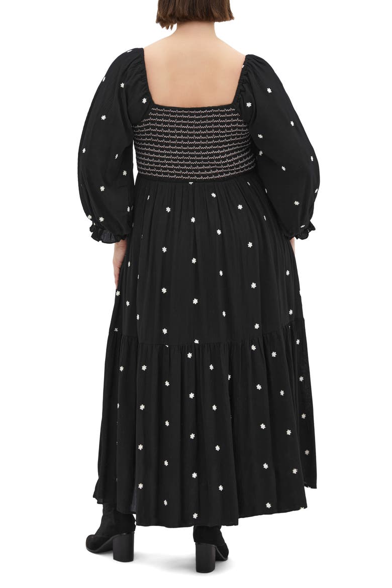 Kai Long Sleeve Maxi Dress, Alternate, color, BLACK