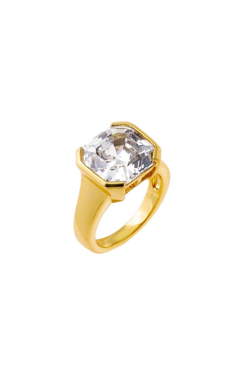 BY ADINA EDEN CZ Square Signet Pinky Ring, Main, color, 