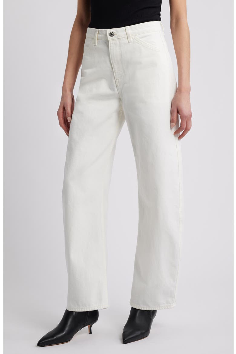 Tribeca Barrel Jeans, Main, color, CREAM