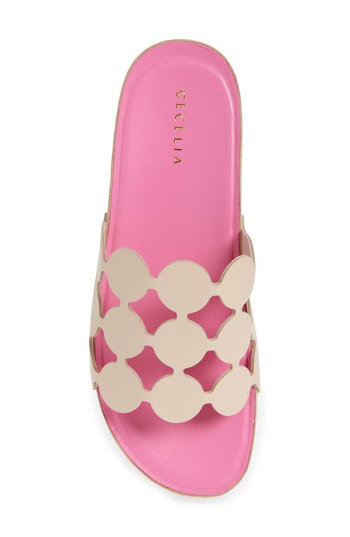 Cecelia New York Emily Slide Sandal In Tea