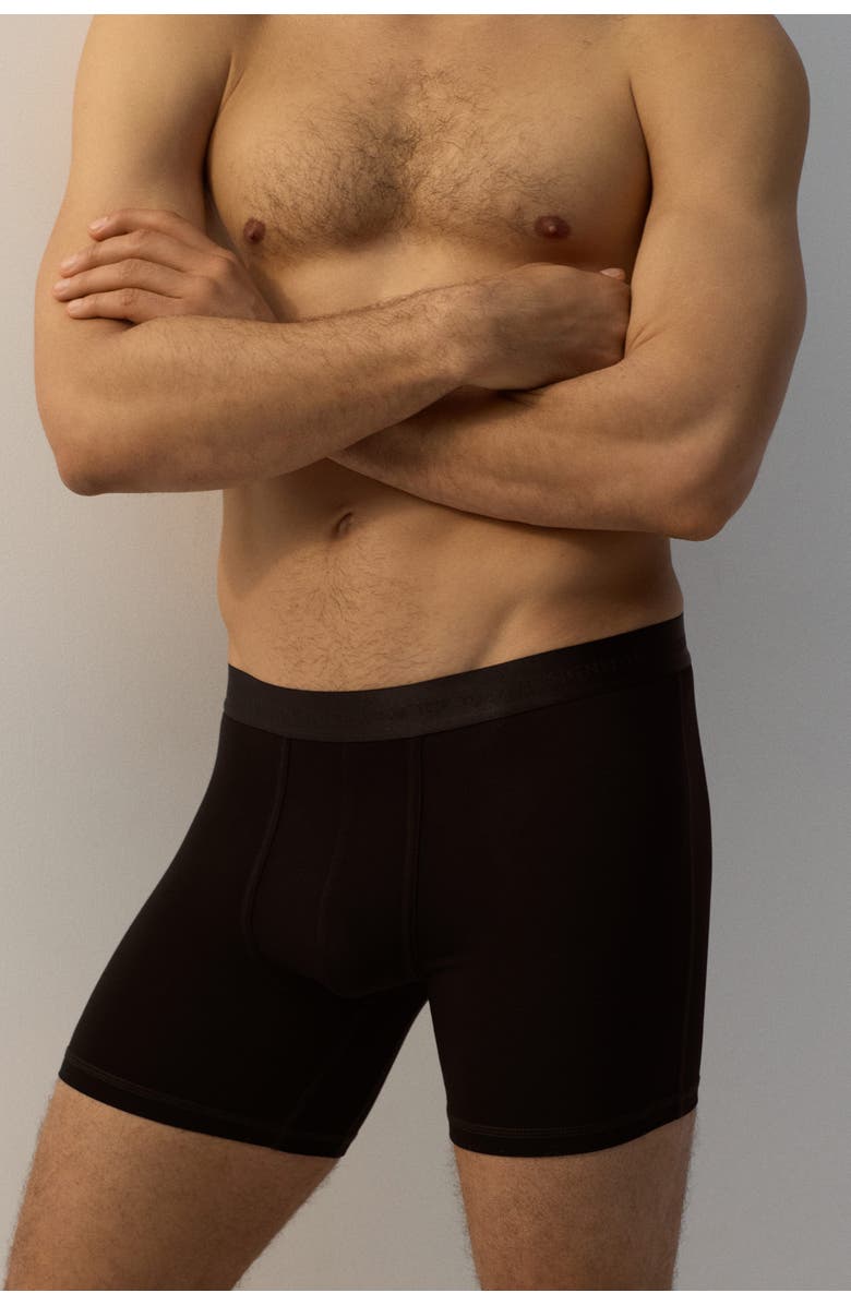 H&M 2-pack Mid Trunks With Lycra<sup>®</sup>, Alternate, color, Black