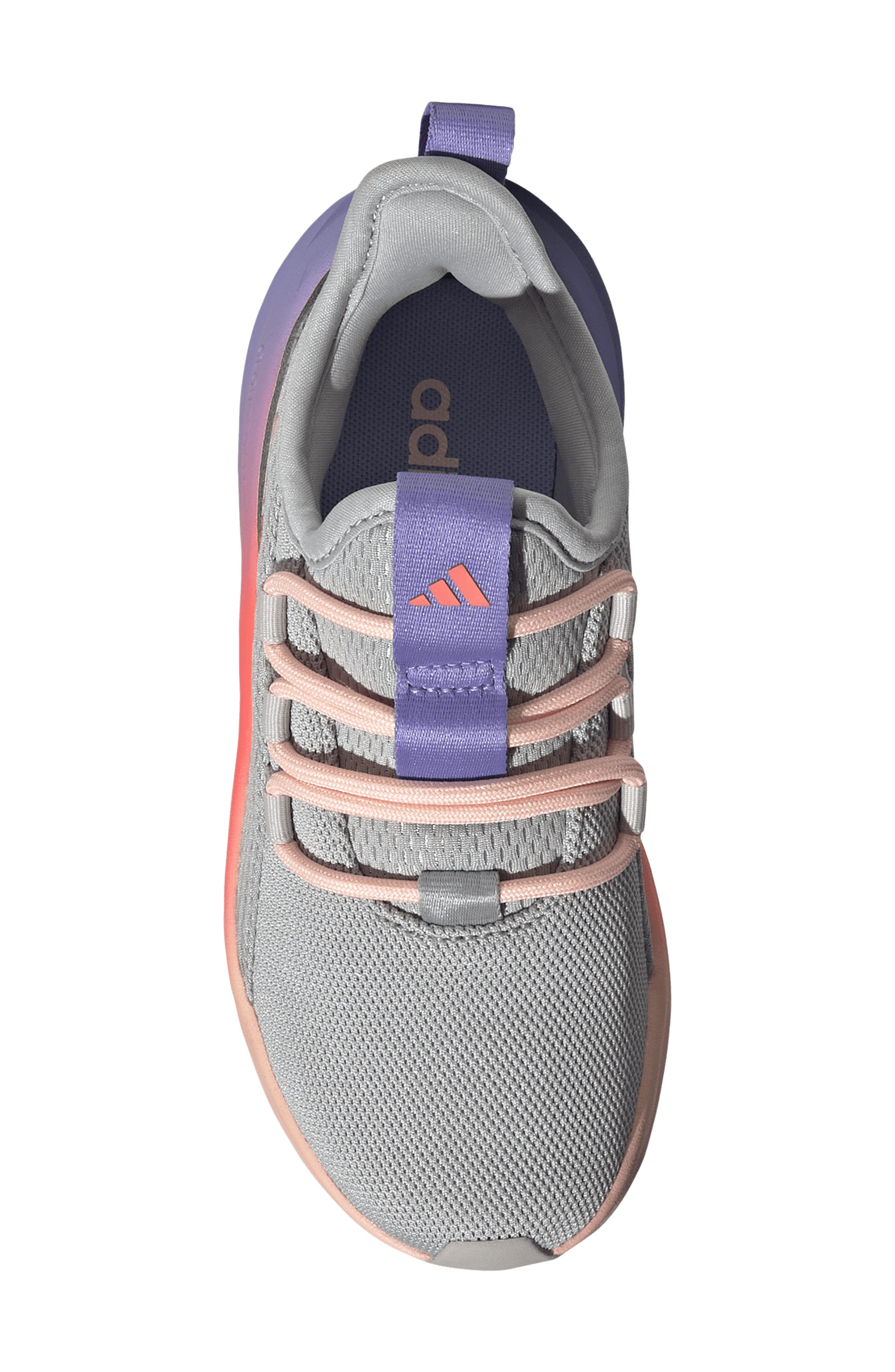Kids' Lite Racer Adapt 8.0 Sneaker, Alternate, color, GREY/ PURPLE RUSH