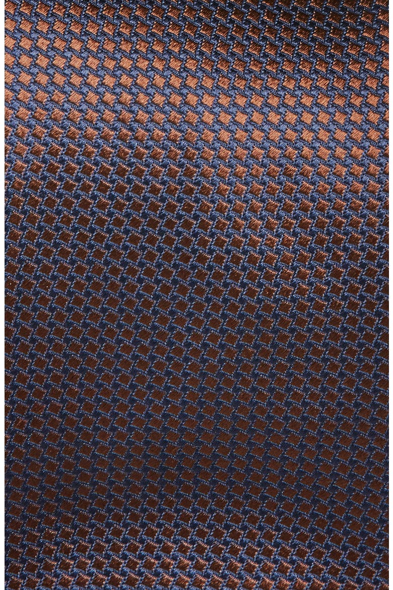 Neat Silk Tie, Alternate, color, BROWN