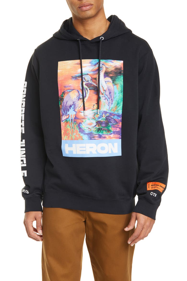 Graphic Hoodie, Main, color, BLACK MULTI