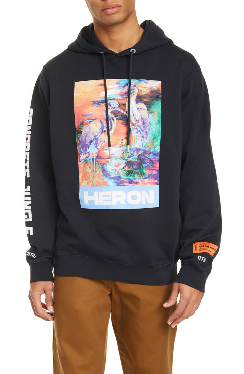 Heron Preston Graphic Hoodie, Main, color, 