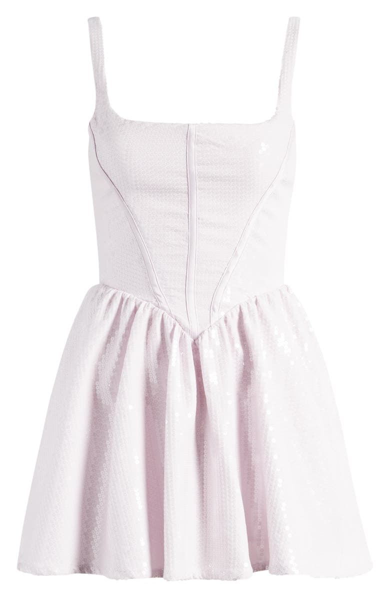 Mistress Rocks Sequin Embellished Skater Minidress, Alternate, color, 