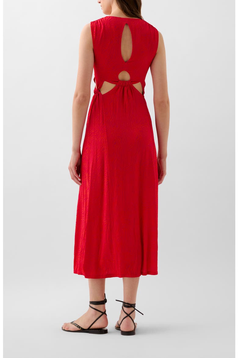 Cut Out Dress, Alternate, color, Red