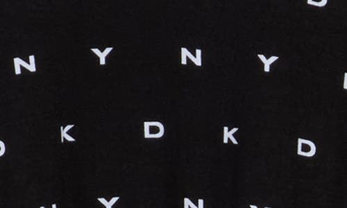 Dkny Henley Jogger Pajamas In Black