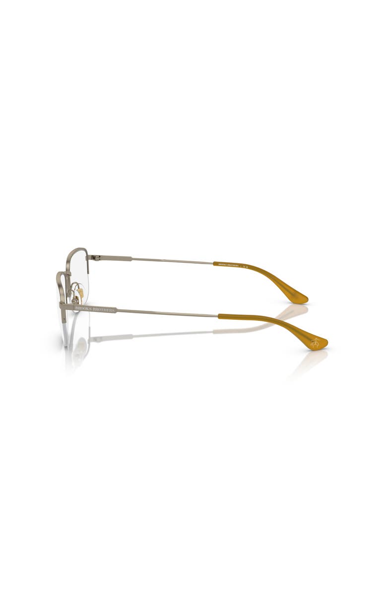 Brooks Brothers 55mm Rectangle optical glasses, Alternate, color, Gold