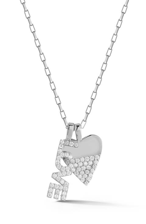 Love & Heart Pendant Necklace