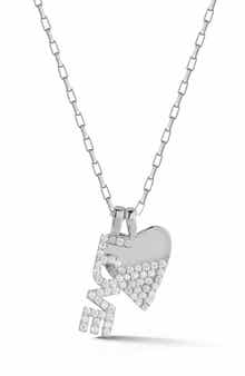 SPHERA MILANO Love & Heart Pendant Necklace