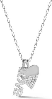 SPHERA MILANO Love & Heart Pendant Necklace