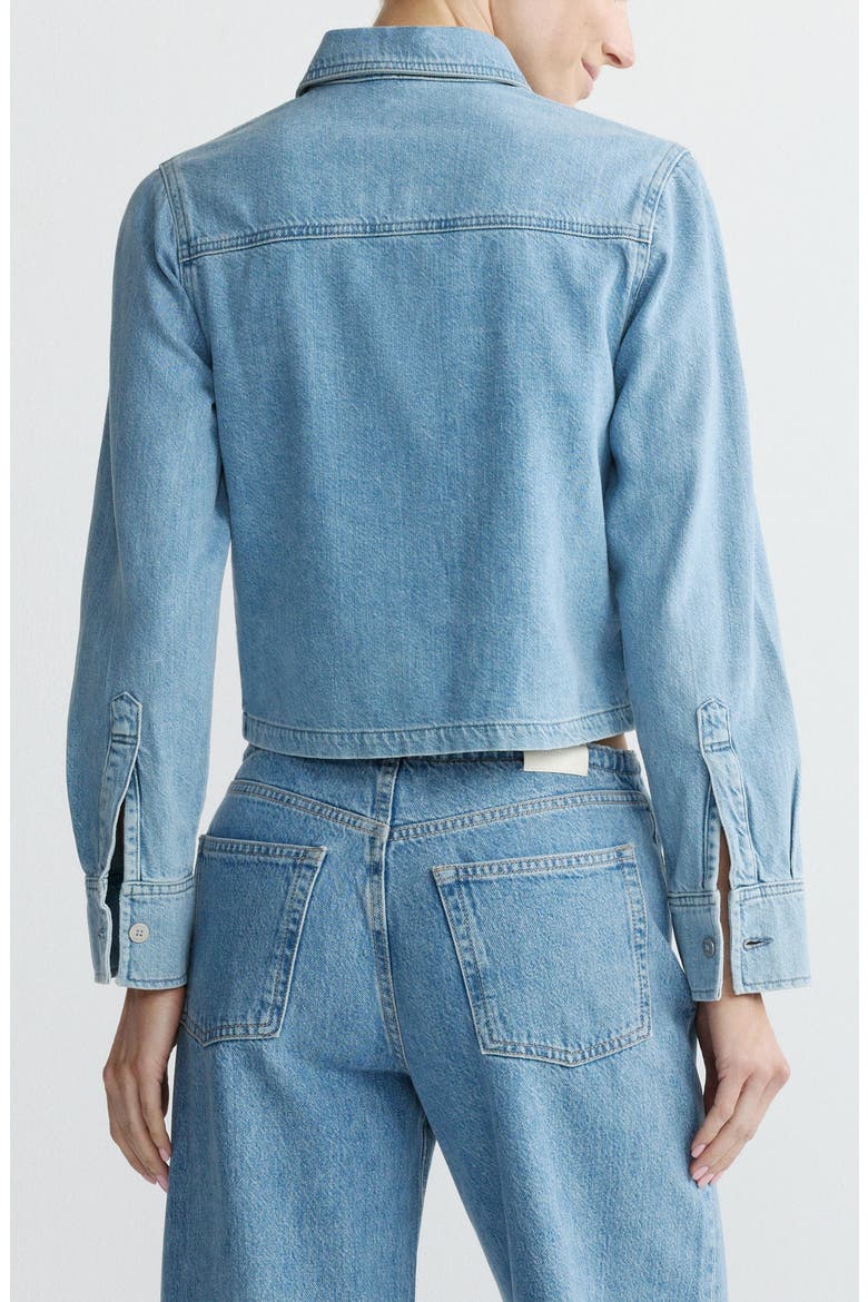 Montauk Aura Button-Up Denim Top, Alternate, color, RHONE AURA