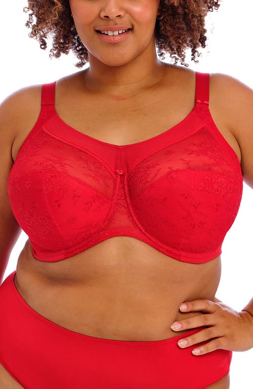 Goddess Verity Banded Full Coverage Bra In Red