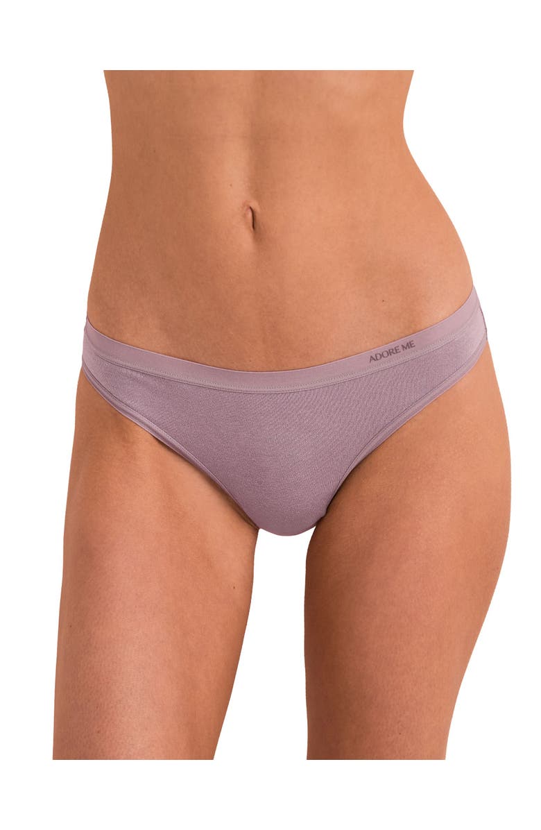 Adore Me Everly Bikini Panties, Main, color, Dark Purple