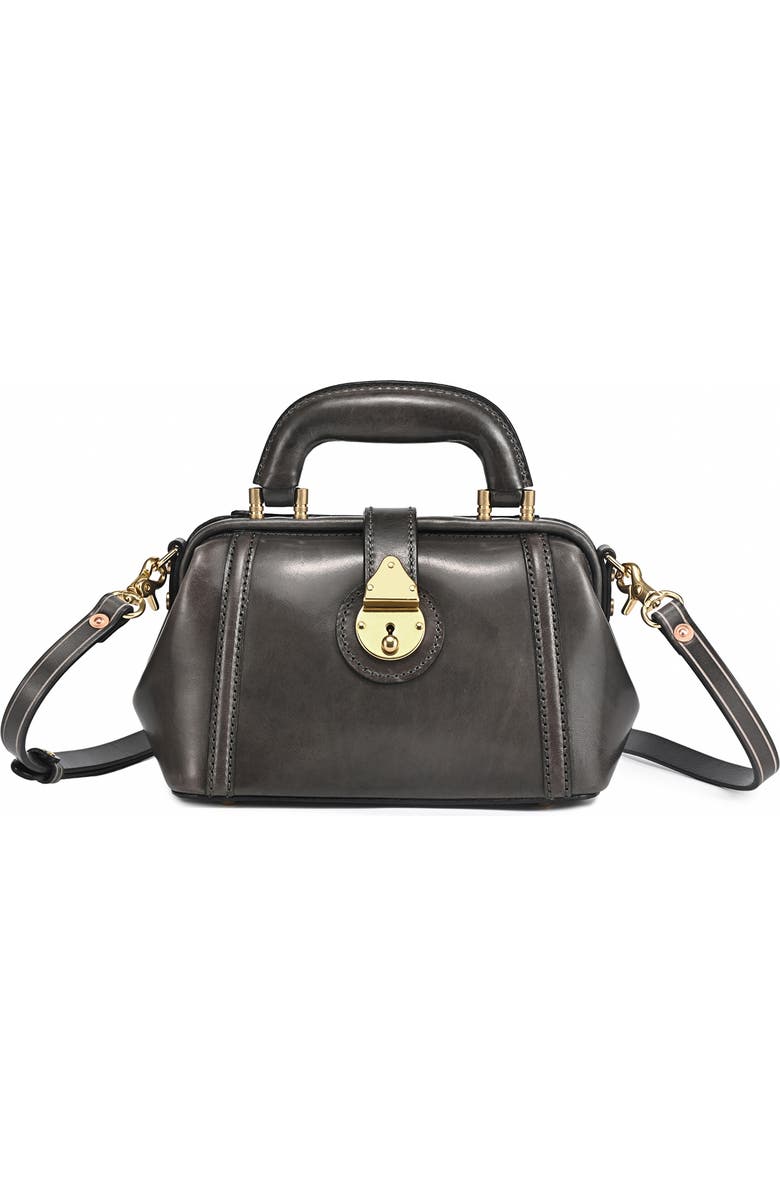 OLD TREND Azalea Genuine Leather Mini Doctor Satchel, Main, color, Grey