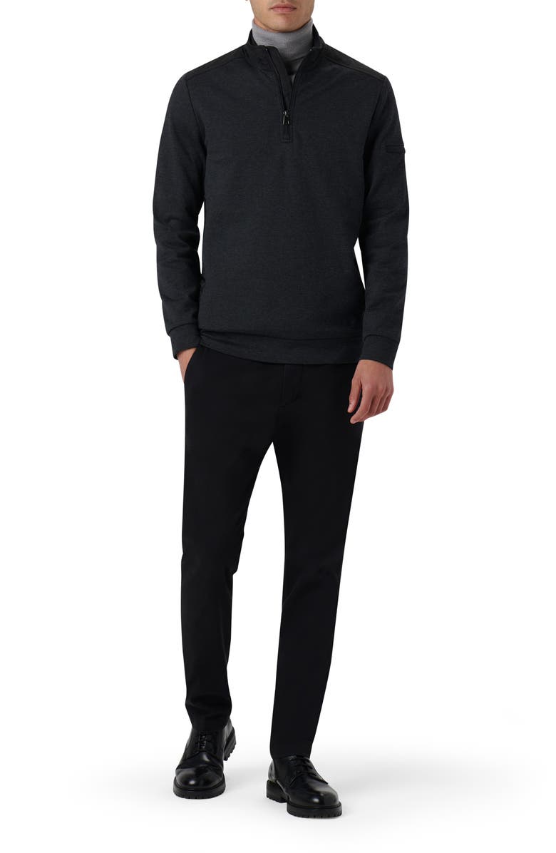 Bugatchi Quarter Zip Pullover, Alternate, color, 