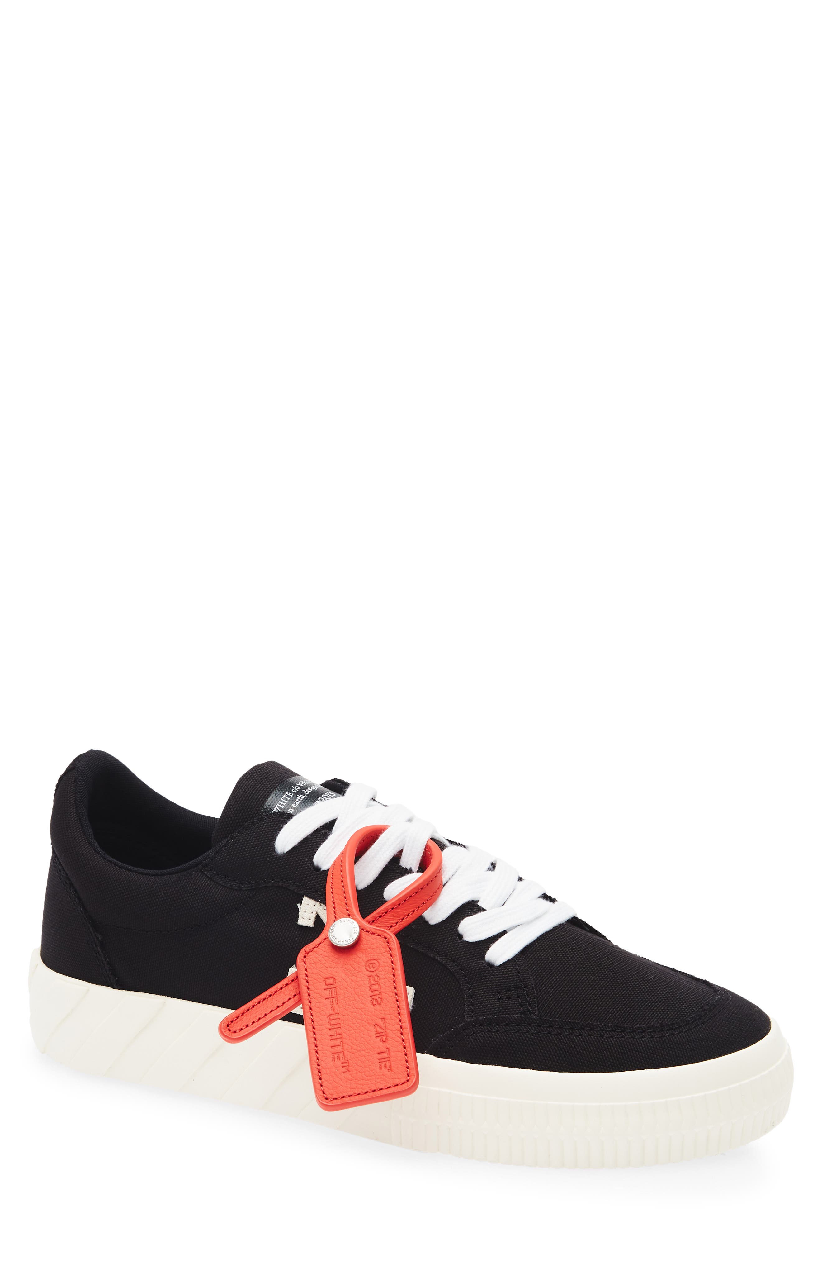 Off-White Low Vulcanized Canvas Sneaker, Main, color, 