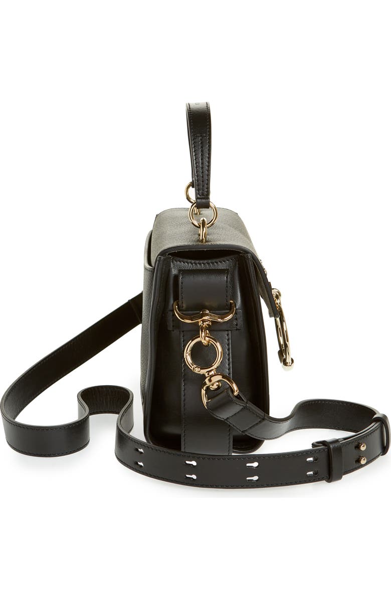 Chloé Mini Tess Leather & Suede Top Handle Bag, Alternate, color,