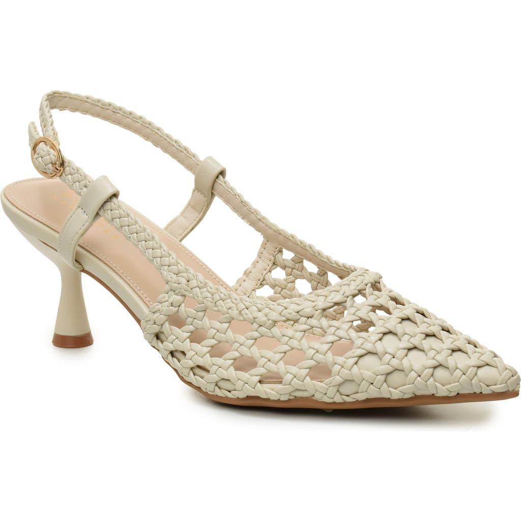 NICOLE MILLER NICOLE MILLER KNOTTY BRAIDED SLINGBACK PUMP