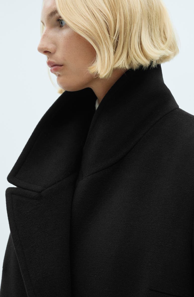 MANGO Double Breasted Coat, Alternate, color, 