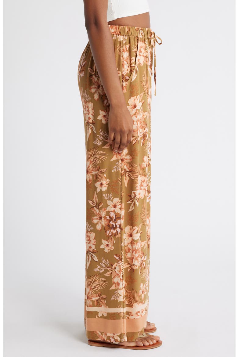 Desert Dreams Floral Wide Leg Pants, Alternate, color, BRONZE