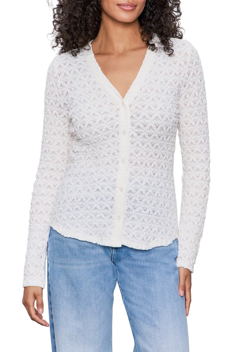 Dreamland Button-Up Top, Main, color, CHALK